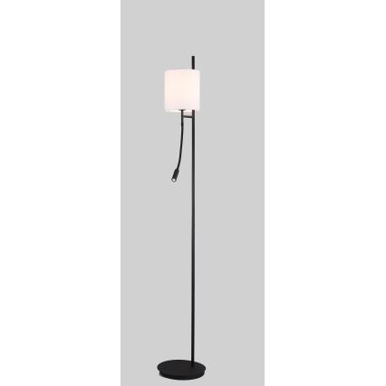 LED Лампион TOKYO 1xE27/40W/230V + LED/3W черен/бял