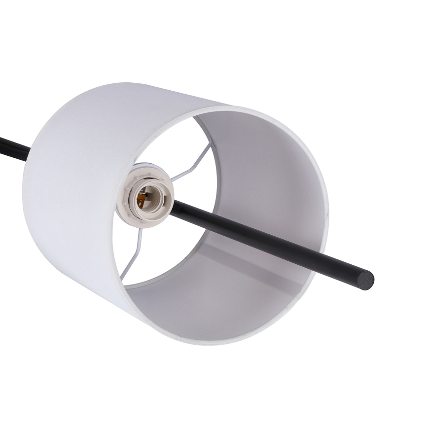 LED Лампион TOKYO 1xE27/40W/230V + LED/3W черен/бял