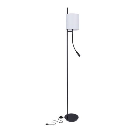 LED Лампион TOKYO 1xE27/40W/230V + LED/3W черен/бял