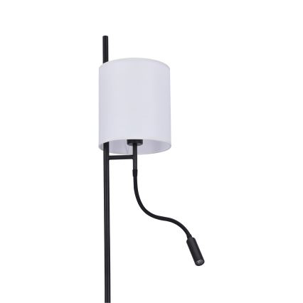 LED Лампион TOKYO 1xE27/40W/230V + LED/3W черен/бял