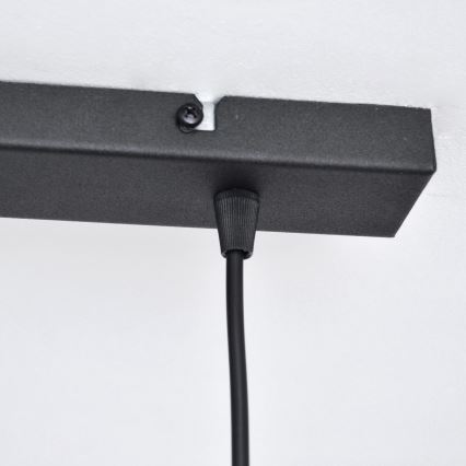 LED LED Пендел VOLTA 2xE27/15W/230V черен/златист