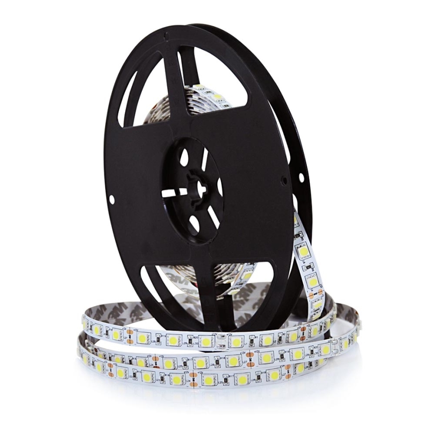 LED Лента 5m LED/10W/12V IP20 бял