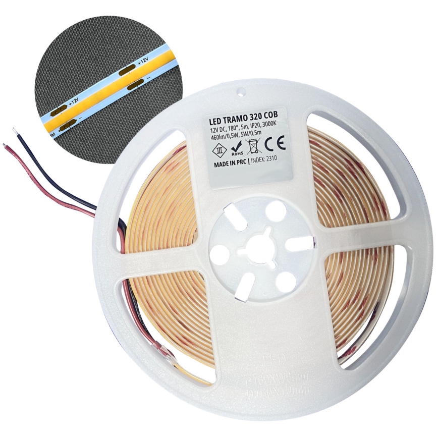 LED Лента LED/50W/12V 5 м 3000K IP65