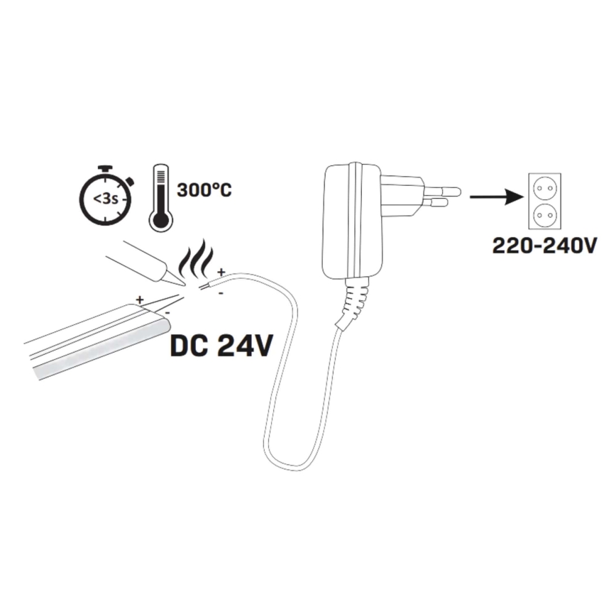 LED Лента NEON 5 м LED/40W/24V розов IP65