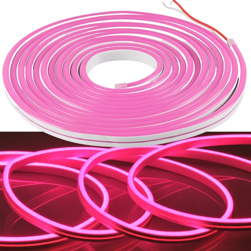 LED Лента NEON 5м LED/27W/12V IP65 розова