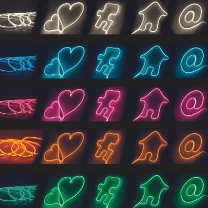 LED Лента NEON 5м LED/27W/12V IP65 розова