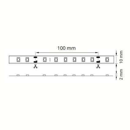LED лента За баня 5m 28W/12V IP65 6500K