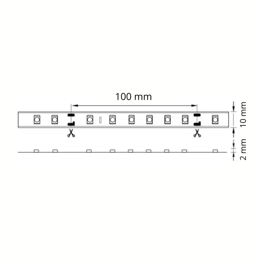 LED лента За баня 5m 28W/12V IP65 6500K