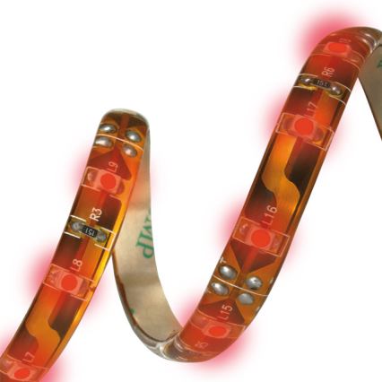 LED Лента за баня LED/24W/12V 5 m IP65 червен