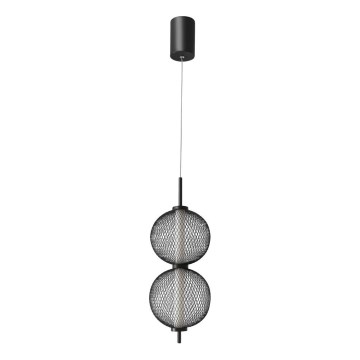 LED Люстра на въженце PUMA LED/10W/230V диаметър 14 см черно