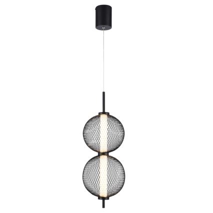 LED Люстра на въженце PUMA LED/10W/230V диаметър 14 см черно