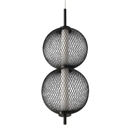 LED Люстра на въженце PUMA LED/10W/230V диаметър 14 см черно
