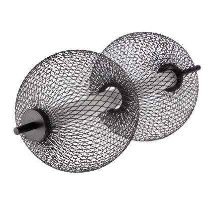 LED Люстра на въженце PUMA LED/10W/230V диаметър 14 см черно