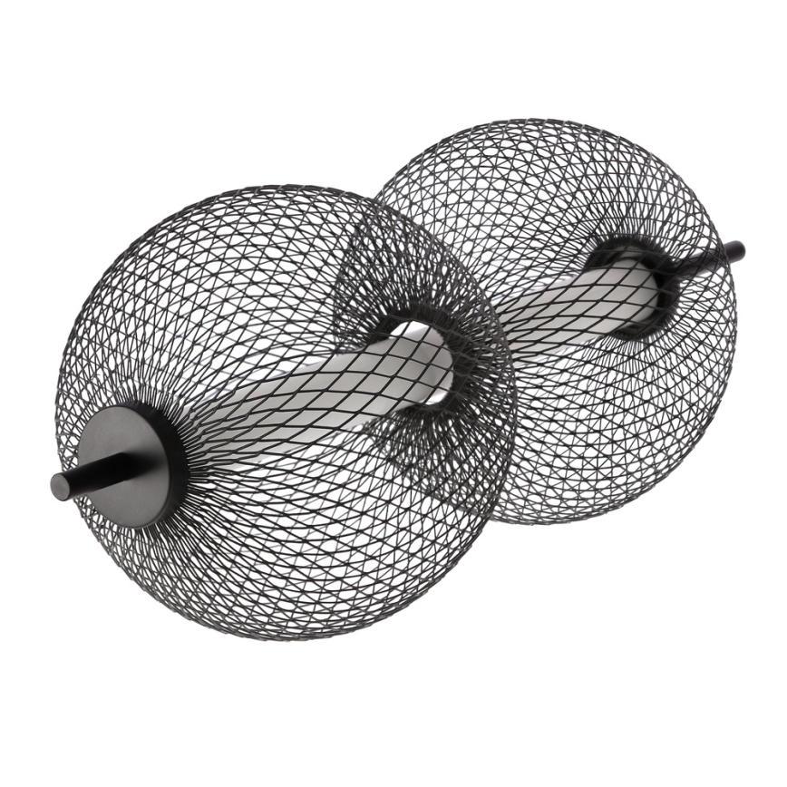 LED Люстра на въженце PUMA LED/10W/230V диаметър 14 см черно
