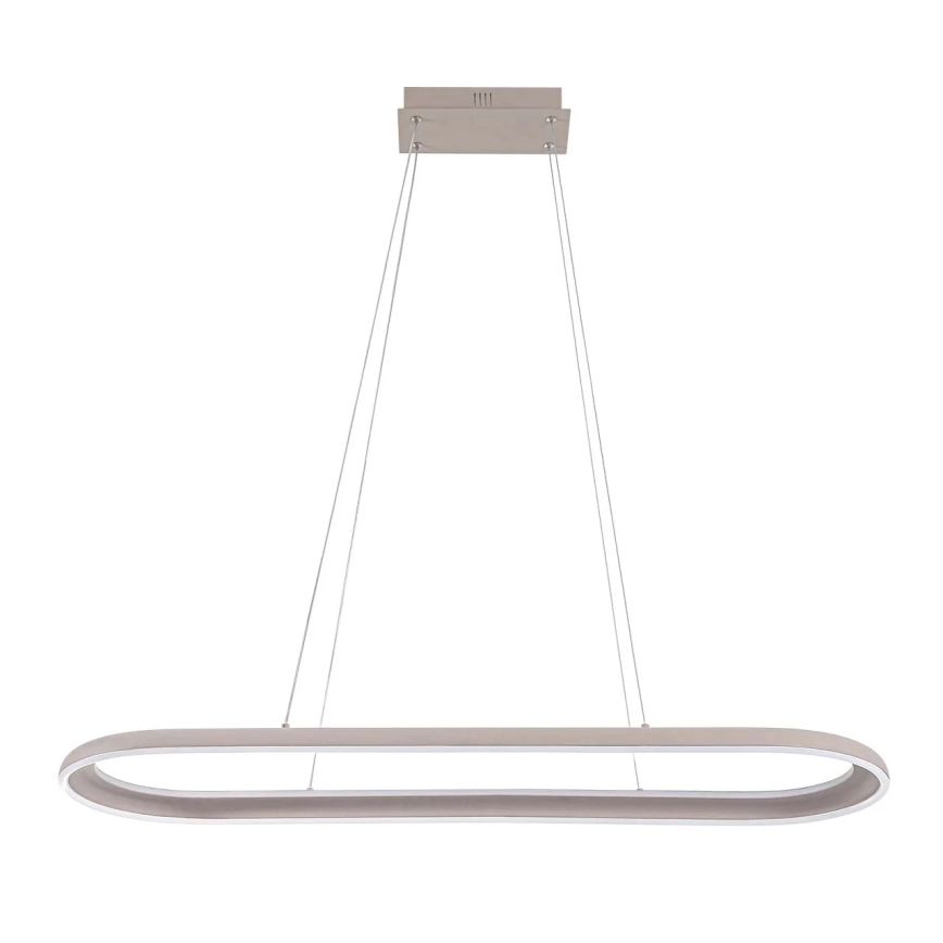LED люстра на кабел CASHMERE LED/80W/230V 30x100 см бежова