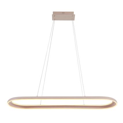 LED люстра на кабел CASHMERE LED/80W/230V 30x100 см бежова