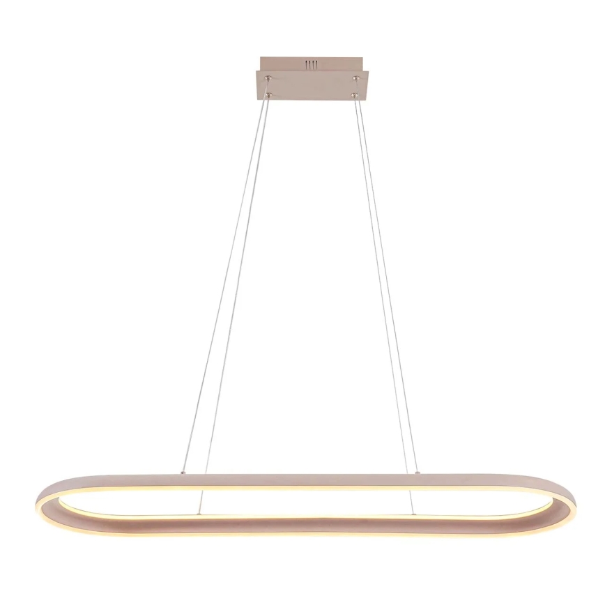 LED люстра на кабел CASHMERE LED/80W/230V 30x100 см бежова