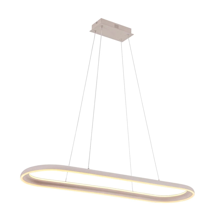 LED люстра на кабел CASHMERE LED/80W/230V 30x100 см бежова
