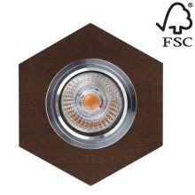 LED Луничка VITAR 1xGU10/5W/230V бук - FSC сертифицирана