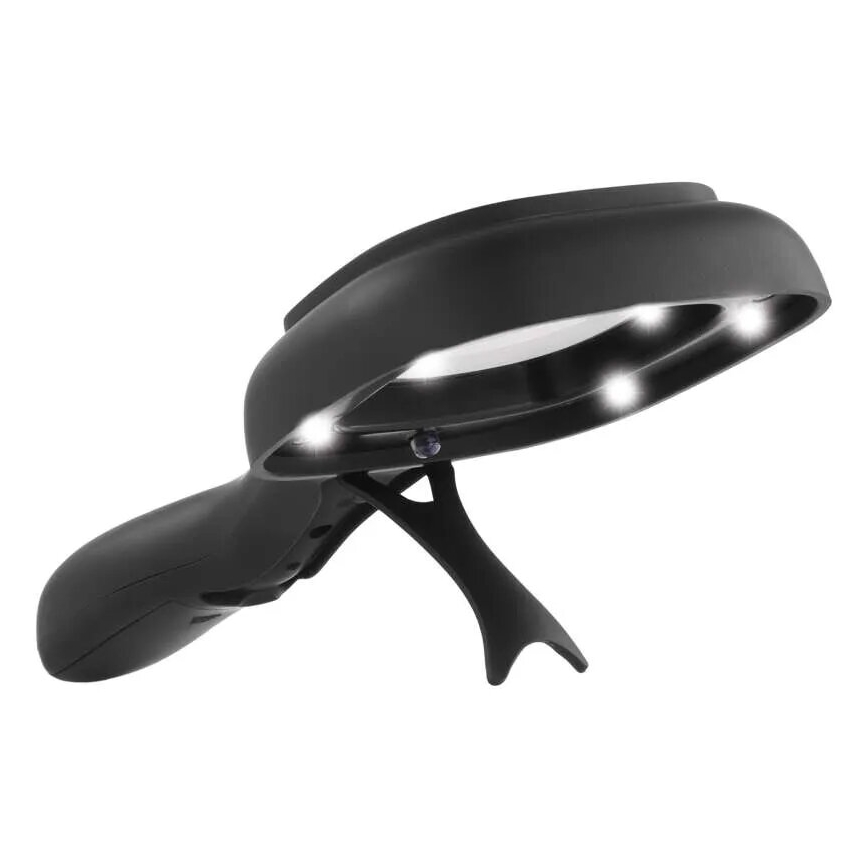 LED Лупа 2,5xZOOM с подсветка и UV светлина LED/UV/2xAAA