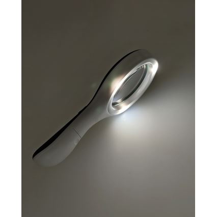 LED лупа 3×увеличение с LED подсветка/3W/2xAAA IP22