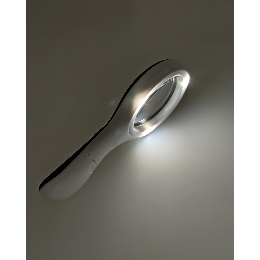 LED лупа 3×увеличение с LED подсветка/3W/2xAAA IP22