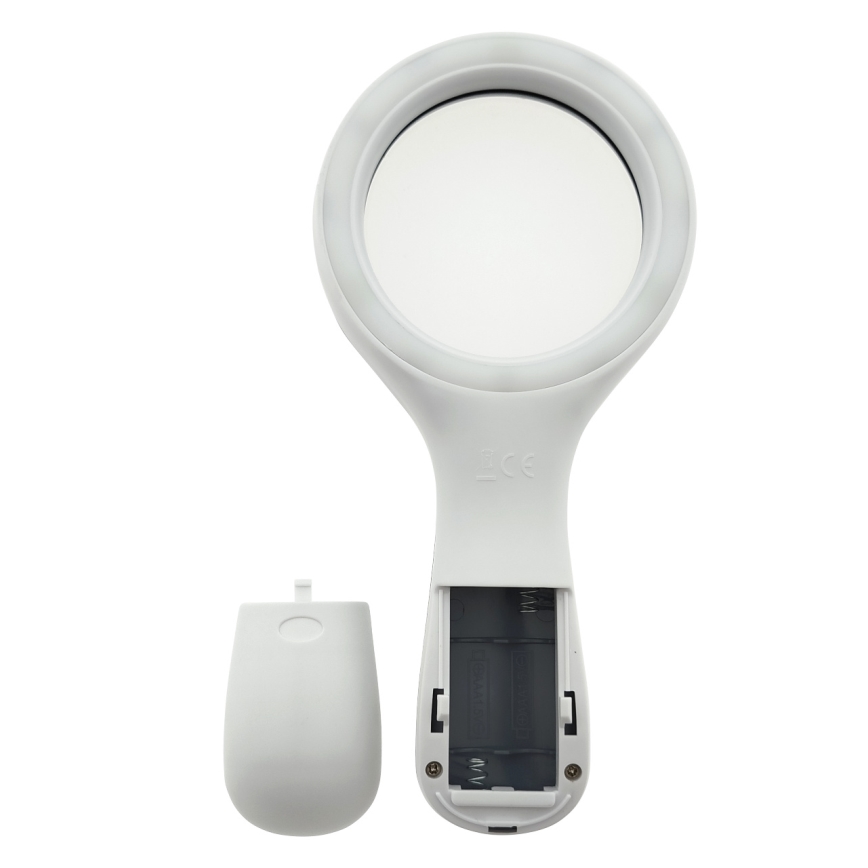 LED лупа 3×увеличение с LED подсветка/3W/2xAAA IP22