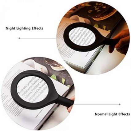 LED Лупа 5×ZOOM с подсветка LED/3W/2xAA IP44