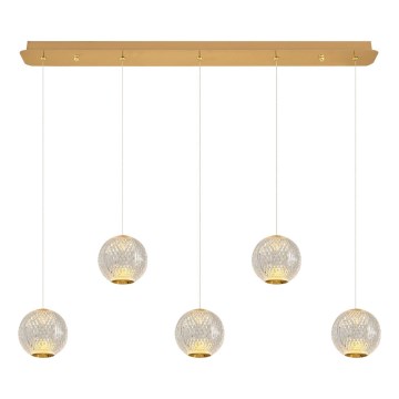 LED Лустер наужа CREMONA 5xLED/5W/230V 3000K злато