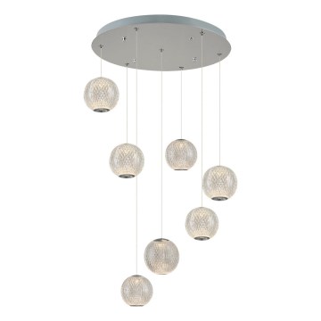 LED Лустер наужа CREMONA 7xLED/5W/230V 3000K матов хром