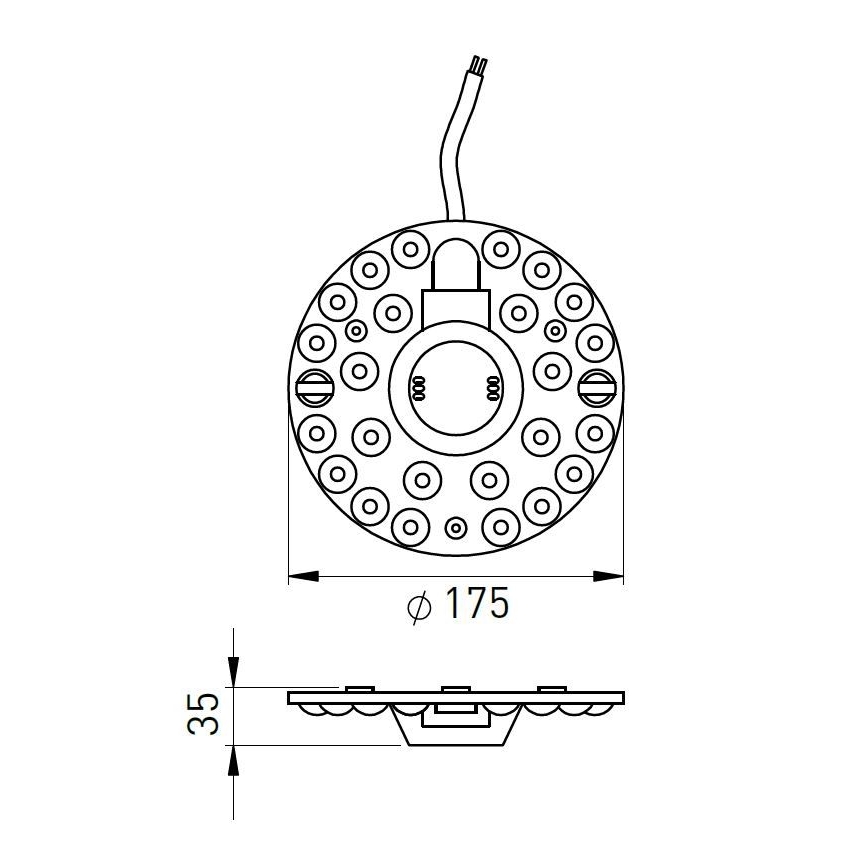 LED магнитен модул LED/24W/230V пр. 17,5 см 2700/3000/4000/5000/6500K