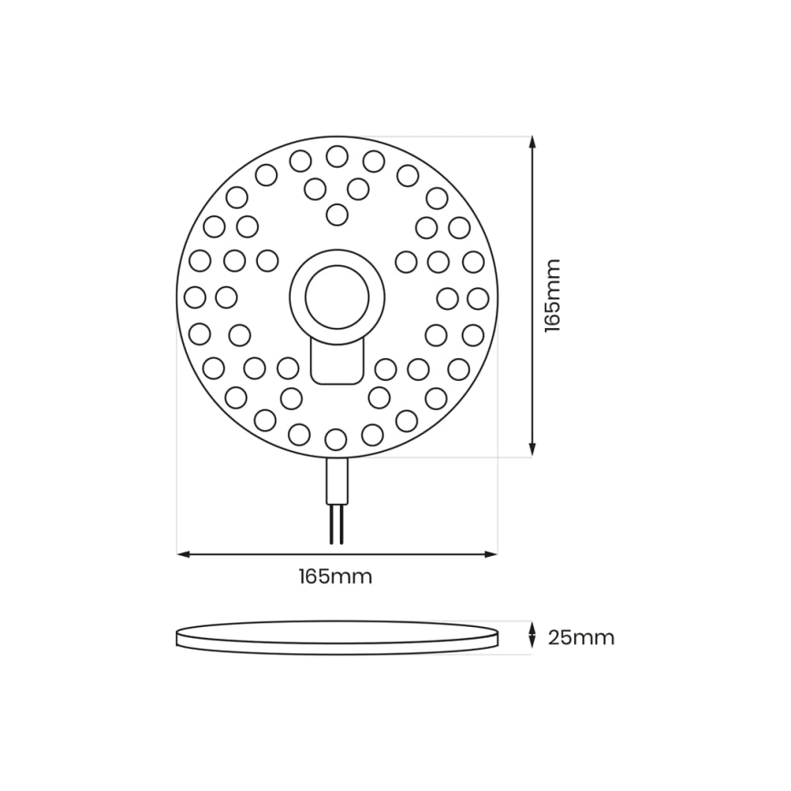 LED Магнитен модул LED/20W/230V Ø 16,5 см 4000K