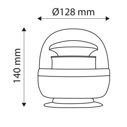 LED Магнитна предупредителна лампа LIGHT LED SMD 2835/12-24V