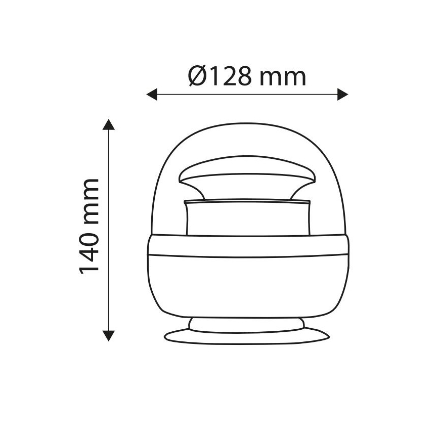 LED Магнитна предупредителна лампа LIGHT LED SMD 2835/12-24V