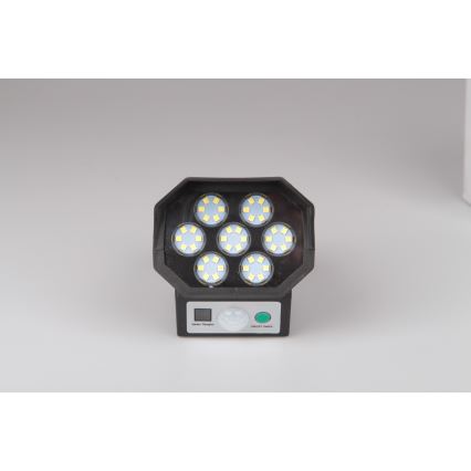 LED Макет охранителна камера със сензор и със соларен панел LED/5W/5,5V 800 mAh IP65 + дистанционно управление