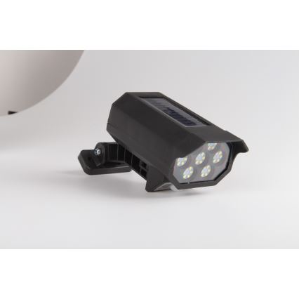 LED Макет охранителна камера със сензор и със соларен панел LED/5W/5,5V 800 mAh IP65 + дистанционно управление