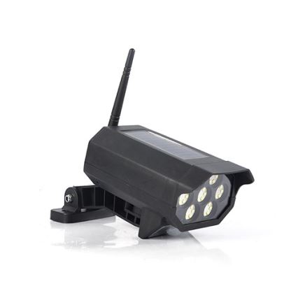 LED Макет охранителна камера със сензор и със соларен панел LED/5W/5,5V 800 mAh IP65 + дистанционно управление