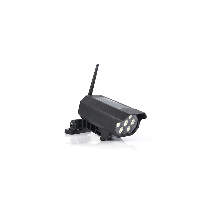 LED Макет охранителна камера със сензор и със соларен панел LED/5W/5,5V 800 mAh IP65 + дистанционно управление