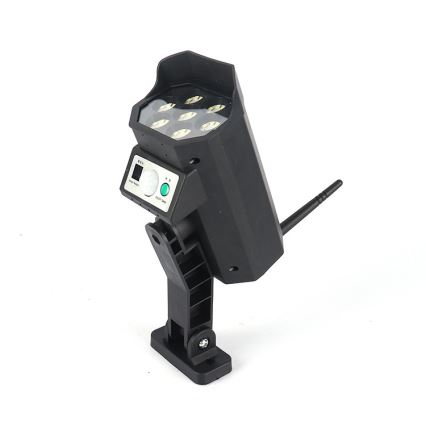 LED Макет охранителна камера със сензор и със соларен панел LED/5W/5,5V 800 mAh IP65 + дистанционно управление