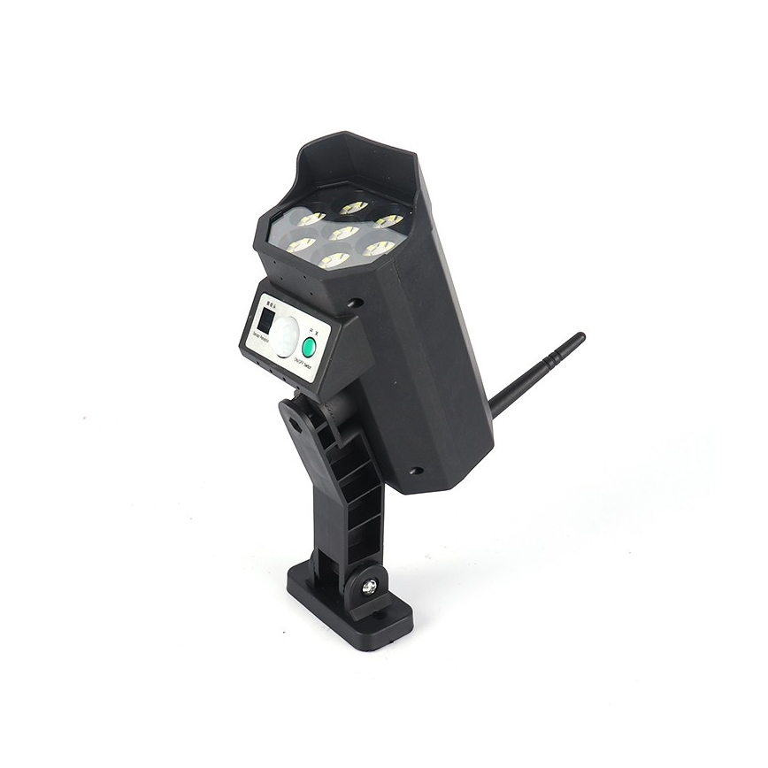 LED Макет охранителна камера със сензор и със соларен панел LED/5W/5,5V 800 mAh IP65 + дистанционно управление