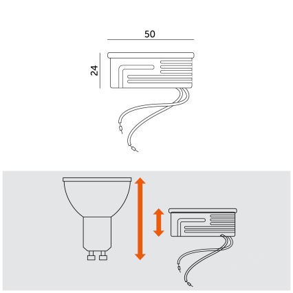 LED Модул LED/5W/230V 3000K