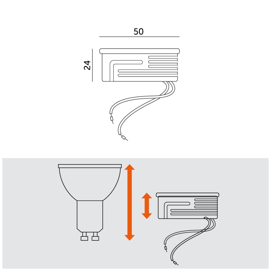 LED Модул LED/5W/230V 3000K