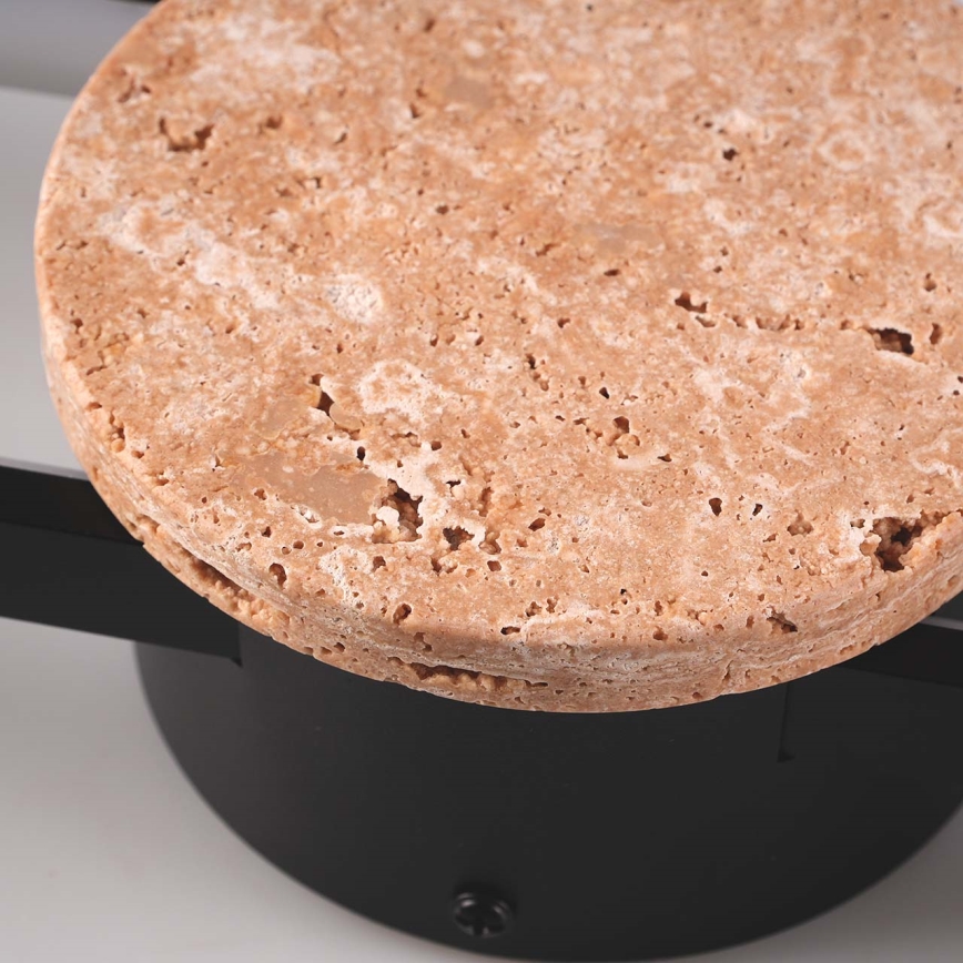 LED настенно осветително тяло FLORENTYNA LED/24W/230V 4000K черно/бежово