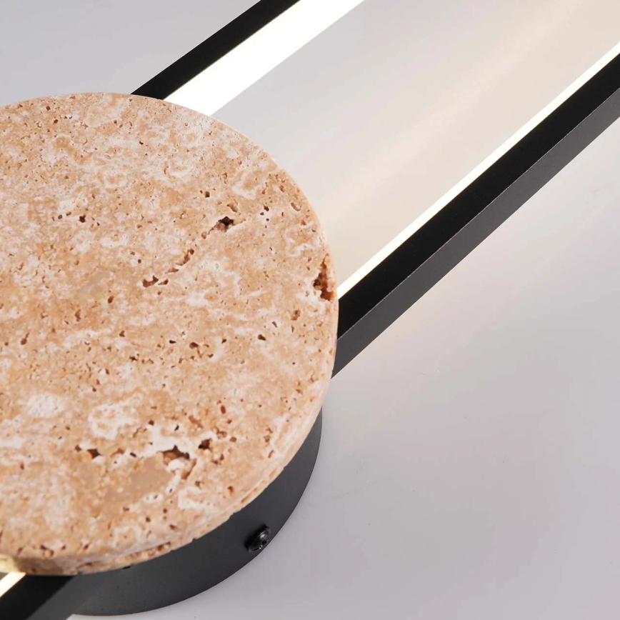 LED настенно осветително тяло FLORENTYNA LED/24W/230V 4000K черно/бежово