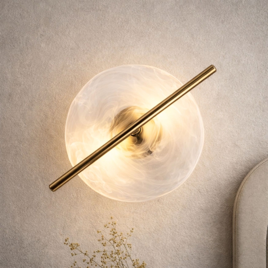LED настенно осветително тяло RELAX LED/5W/230V златисто/бяло