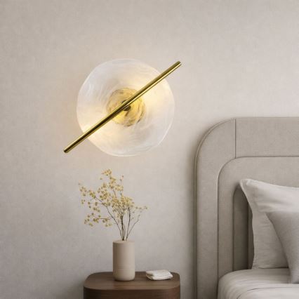 LED настенно осветително тяло RELAX LED/5W/230V златисто/бяло