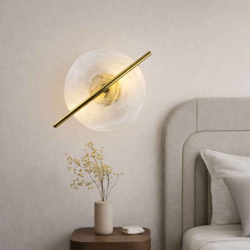 LED настенно осветително тяло RELAX LED/5W/230V златисто/бяло