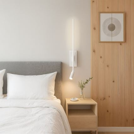 LED настенно осветително тяло TORCH LED/6W/230V + LED/3W бяло