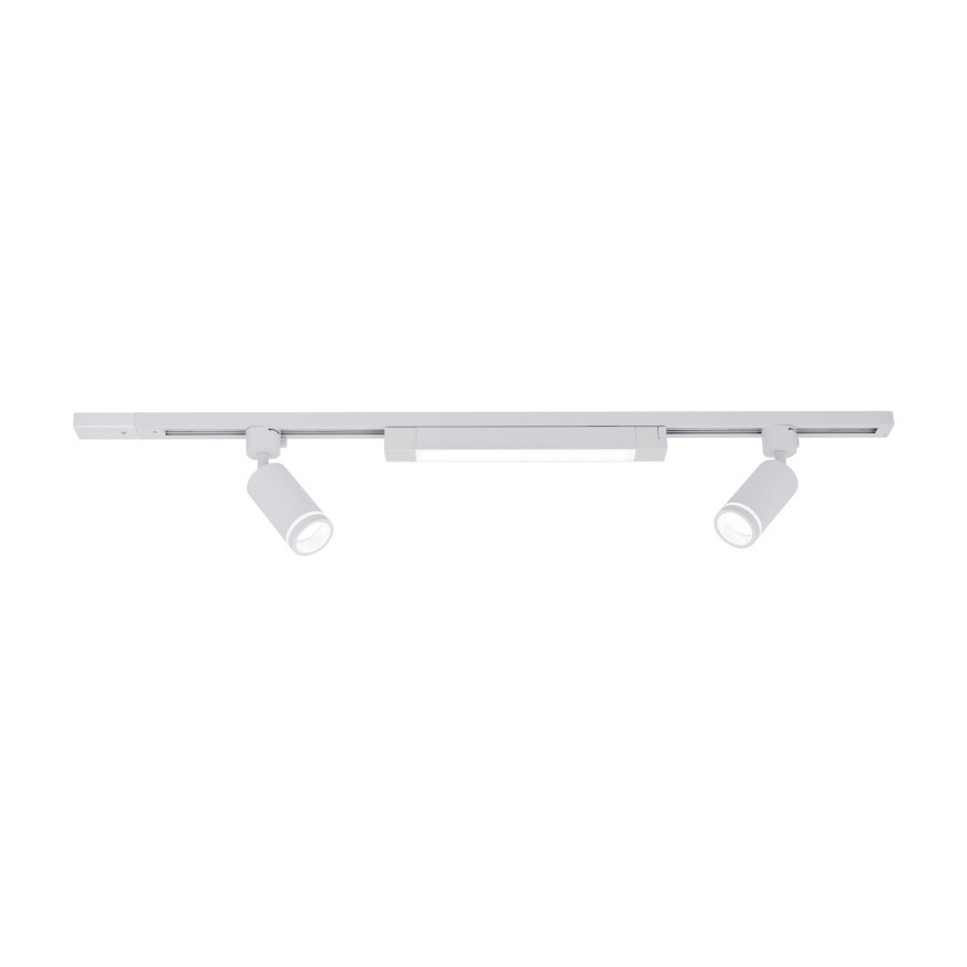 LED настенно вградено осветление TRACER 2xGU10/10W/230V + LED/20W 1 м бяло