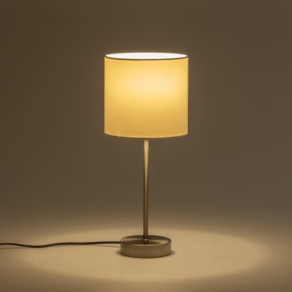 LED настолна лампа 1xE14/5W/230V бяла/матов хром